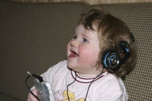 Elena og MP3-spilleren