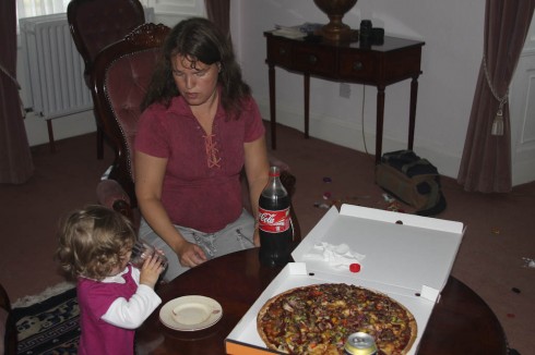 Pizza tell kveldsmat - siste kvelden