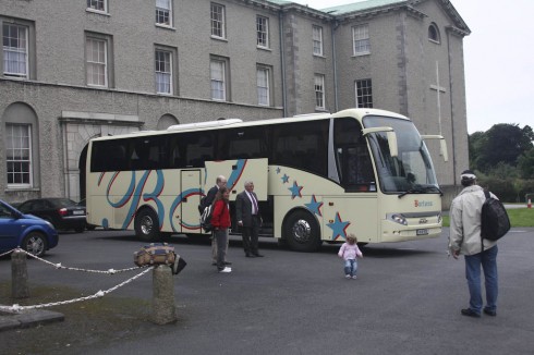 Klar for busstur til flyplassen i Dublin