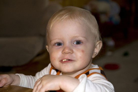 Håkon hos mor og far - 1. nov.