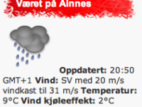 1. juledag – uvær i anmarsj