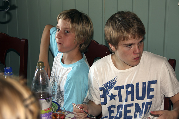 26.7 2009: Han Stian og han Waldemar i kakespisinga