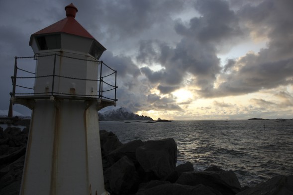 Løkta ytterst på moloen