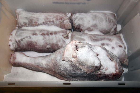 4 kjøttrulla og ett lår i salt...