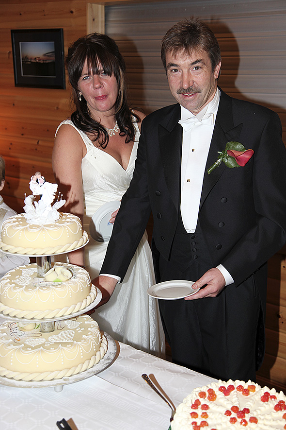 Brudeparet i oppskjæringa