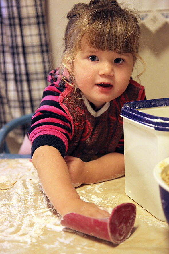 Enkelte "ligg i melet" når de bake