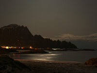 Måneskinn over Andenes-fjellan