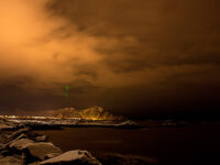 Et nattlig bilde fra fyrvika…