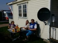 Thomas og Lotte på grillbesøk