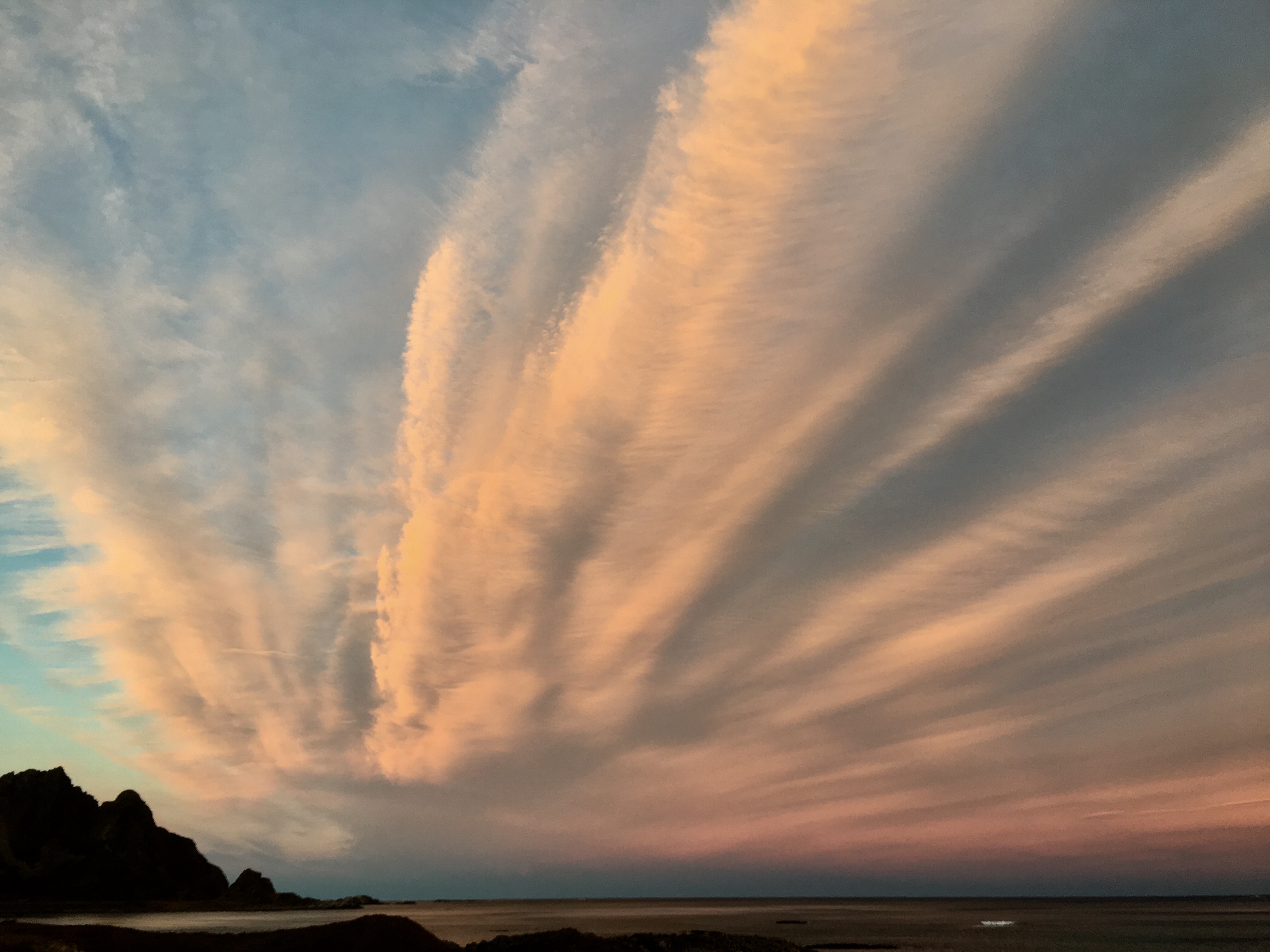 Dagens morgenhimmel mot nord e virkelig flott!