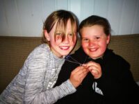 Jessika og Elena etter ei lang helg…