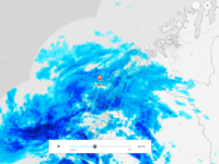Våt gåtur tell jobb og skole i dag for familien…