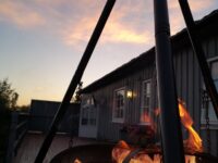 Kveldskos på verandaen