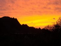 Ei fantastisk utsikt fra huset i ettermiddag