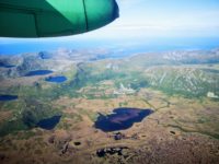 Luftfoto på vei mot Bodø