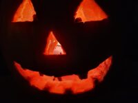 Elenas første Halloween gresskar…