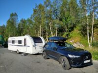 Ny caravan på sin første tur…