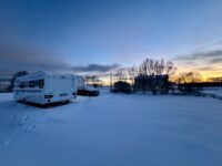 Januarmorgen på «campingen»