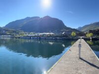 Svelgen en solskinnsdag- ved Bremanger Fjordhotell